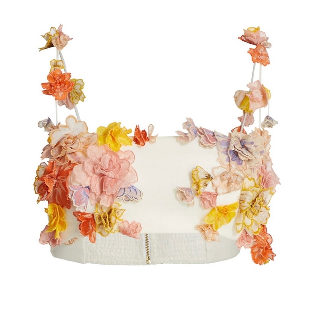 SOLD — Zimmerman Postcard Flower Crop Top, Size 0